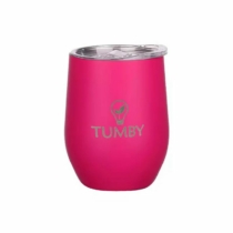 Tumby termosz pohár sötét rózsaszín 350ml