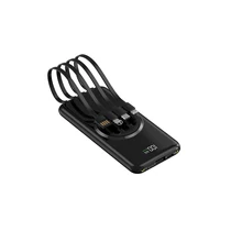 Univerzális 4 az 1-ben Powerbank 10000 mAh Vezeték Nélküli Töltéssel