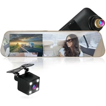 Visszapillantó tükörbe épített menetrögzítő és tolatókamera LCD kijelzővel