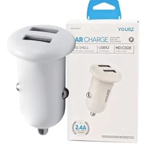 Yourz autós szivargyújtó gyorstöltő adapter 2xUSB