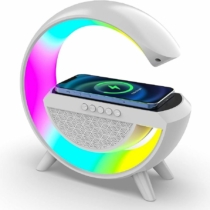 Zelux Multimédiás bluetooth hangszóró, vezeték nélküli töltőpad, RGB, LED lámpa