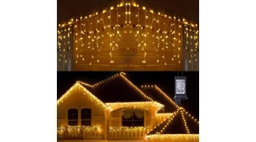 Teremts ünnepi hangulatot LED jégcsap fényfüzérrel – tökéletes dekoráció egész évben!