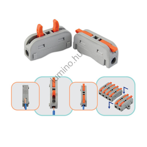 1-1 gyors vezetékösszekötő szett, 0.2-4 mm2, 10 db, egyszerű csatlakoztatás 1-1 gyors vezetékösszekötő szett, 0.2-4 mm2, 10 db, egyszerű csatlakoztatás