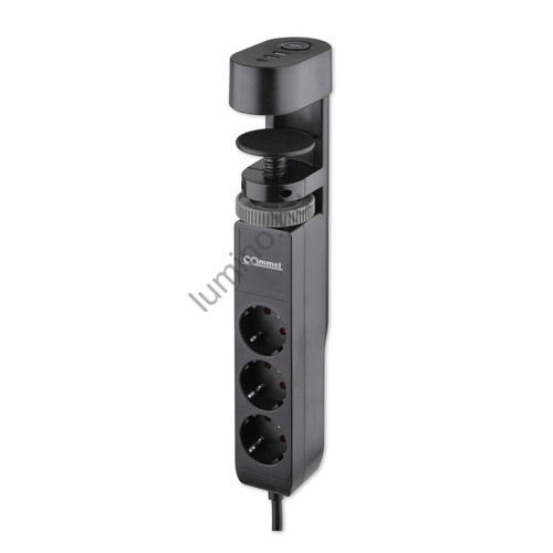 3-utas asztali elosztó, USB-A + USB-C töltőportokkal, 16A, 3680W, 1,4m kábel