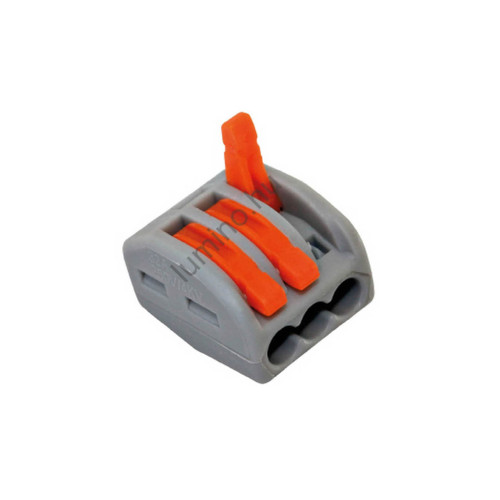 3-utas vezetékösszekötő szett, 0.2-4 mm2, 32A, 250V/4kV, 10 db-os kiszerelés