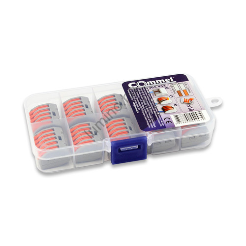 5-utas vezetékösszekötő szett, 0.2-4 mm2 32A, 250V/4kV, 10 db