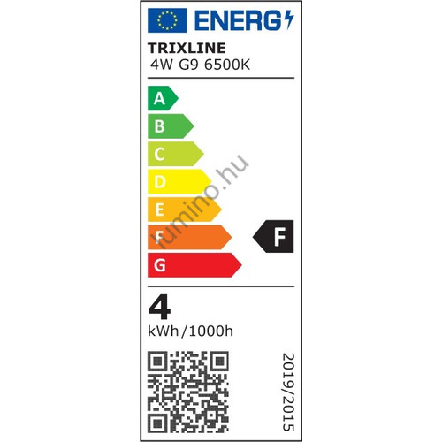 BC LED izzó 4W G9 Fényforrás 6500K