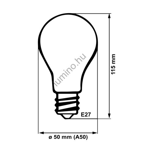BC LED Izzó 8W E27 Gömb Fényforrás 6500K (720 lumen)