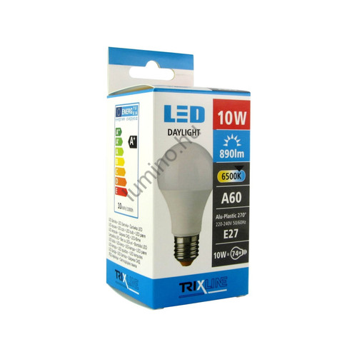 BC LED Izzó A60 10W E27 Gömb Fényforrás 6500K (890 lumen)