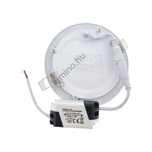 Trixline LED panel kerek beépíthető 6W 4200K