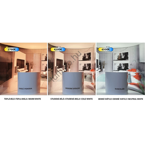 Trixline LED panel kerek beépíthető 6W 4200K