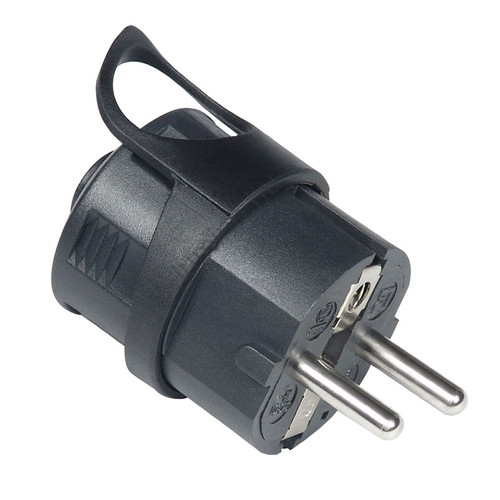 Dugvilla Fekete, Grounding plug, schuko 16 A