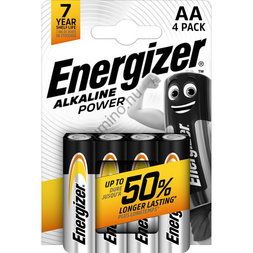 Energizer Alkaline Power Alkáli Tartós Ceruza Elem AA LR6 B4