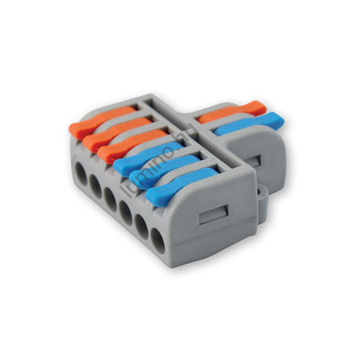 Gyors Kábelcsatlakozó 10 db – 2-6 Pólusú, 0,2-4,0 mm2 Vezetékhez, 0,2-2,5 mm2