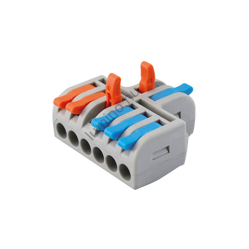 Gyors Kábelcsatlakozó 10 db – 2-6 Pólusú, 0,2-4,0 mm2 Vezetékhez, 0,2-2,5 mm2