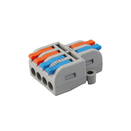 Gyors vezetékösszekötő szett, 2-4 pólus, 0.2-4 mm2, 5 db/csomag