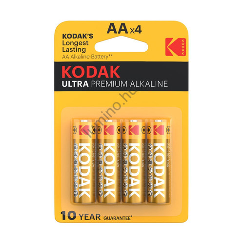 Kodak Ultra Premium Alkáli Tartós Ceruza Elem AA LR6 (1,5V) B4