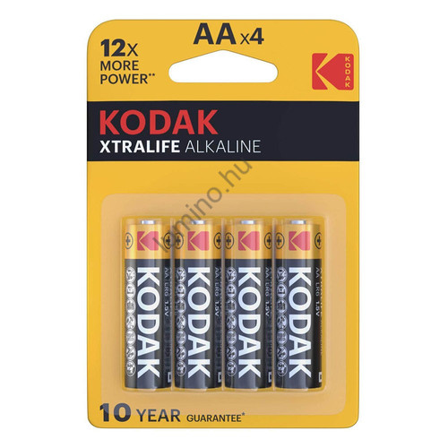 Kodak Xtralife Alkáli Tartós Ceruza Elem AA LR6 (1,5V) B4
