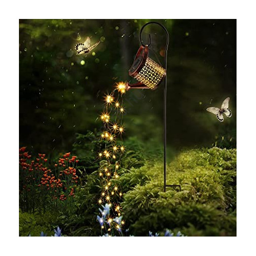 Napelemes locsolókanna LED lámpás, vízsugár-effekttel, meleg fehér IP44 Napelemes locsolókanna LED lámpás, vízsugár-effekttel, meleg fehér IP44