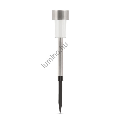 LED-es kültéri szolárlámpa - fém - hidegfehér - 19 cm