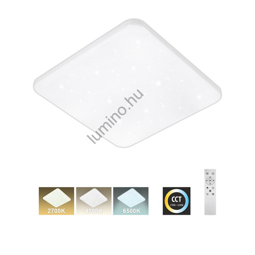 LED mennyezeti lámpa TR-605S - FLORA 60W 5700lm 53x53cm CCT + távirányító
