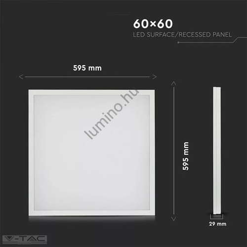 LED panel 36W 2in1 595 x 595 4000K falon kívüli (természetes fehér)