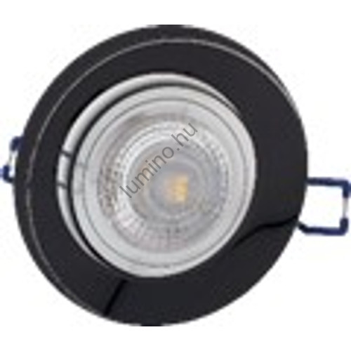 Mennyezeti LED lámpa 7W - kerek - Fényes Fekete