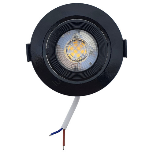 Mennyezeti LED lámpa 7W - kerek - Fényes Fekete
