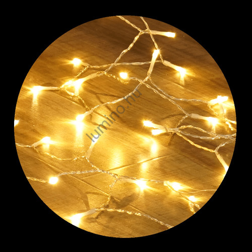 Modee Karácsonyi LED Dekoráció Fényfüggöny Adapteres C3002 (192LED/3m x 2m) warm