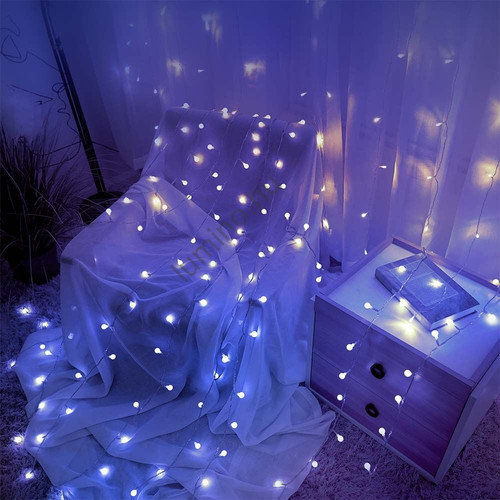 Modee Karácsonyi LED Fényfüzér Berry Plastic Adapteres (100LED/10m/10cm) cold