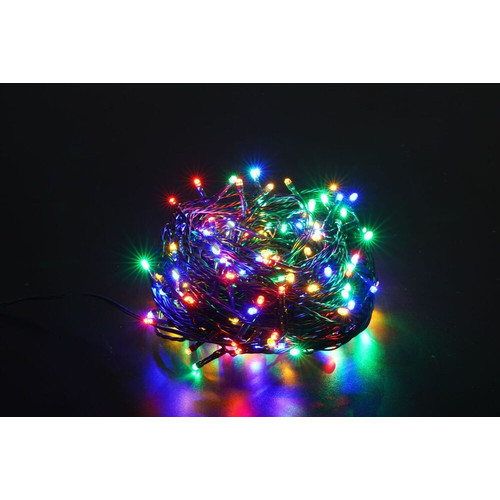 Karácsonyi 200 LED 20 méter színes Füzér Plastic - 8 program adapteres