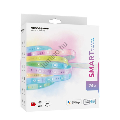 Modee LED Smart (Tuya Wi-Fi) Szalag 3,4W/m IP20 RGB+3CCT (240 lumen/m) 5M