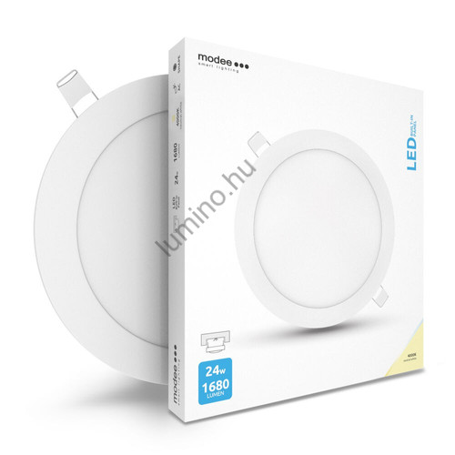 Kör alakú LED panel 24W 4000K - 2160 lumen, beépíthető mennyezeti fény