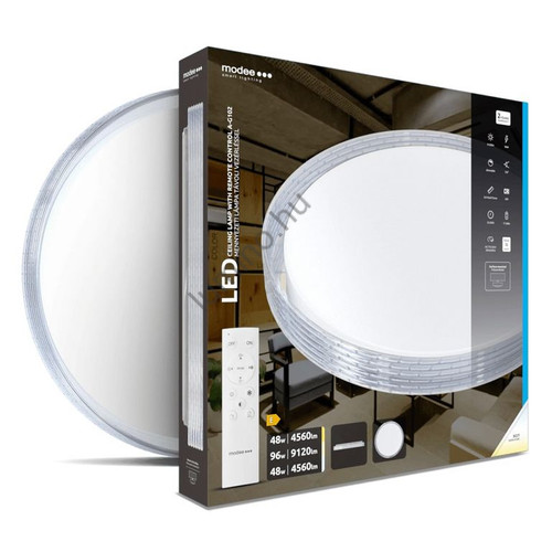 Modee Mennyezeti LED Lámpa 2x48W 3CCT D510x75mm + rem. A-G102 (9120 lumen) Fehér Modee Mennyezeti LED Lámpa 2x48W 3CCT D510x75mm + rem. A-G102 (9120 lumen) Fehér