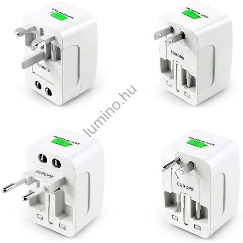Nemzetközi utazó adapter készlet, konnektor átalakító szett