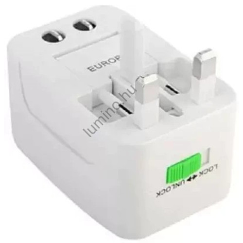 Nemzetközi utazó adapter készlet, konnektor átalakító szett