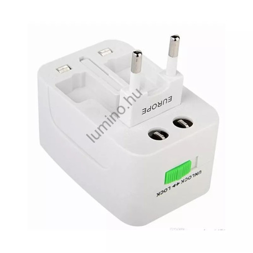Nemzetközi utazó adapter készlet, konnektor átalakító szett