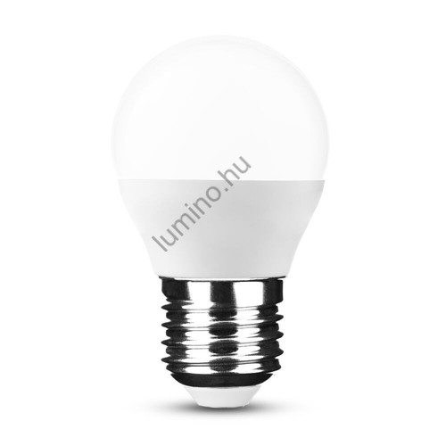 QTEC LED izzó 5W E27 G45 kisgömb fényforrás 2700K