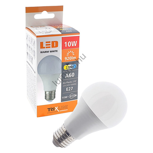 BC LED Izzó A60 10W E27 Gömb Fényforrás 2700K