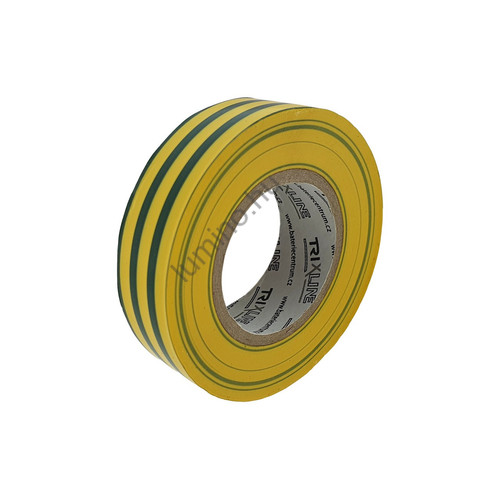 TR-IT 106 PVC szigetelőszalag 10m- zöld-sárga