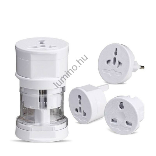 Univerzális utazó adapter szett - világutazáshoz, 100-250V, hordtáskában Univerzális utazó adapter szett - világutazáshoz, 100-250V, hordtáskában