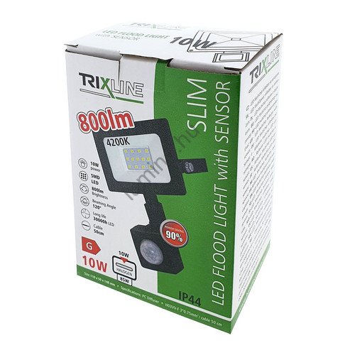 Trixline Led Reflektor 10W + SENSOR 4200K Trixline Led Reflektor 10W + SENSOR 4200K