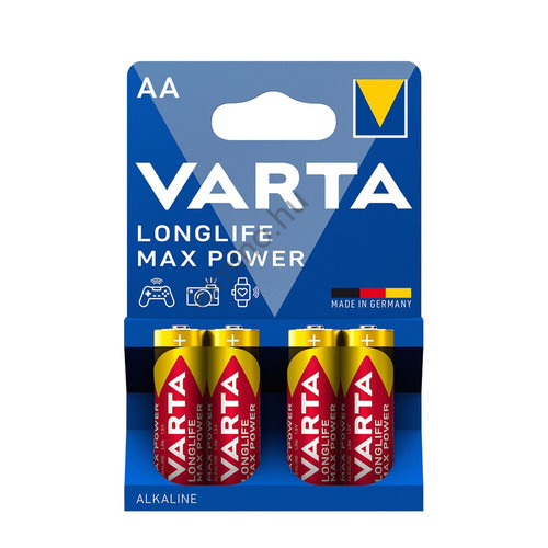 VARTA Longlife Max Power Alkáli Tartós Ceruza Elem LR6 AA B4