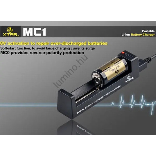 XTAR MC1 Li-Ion akkumulátor tölto