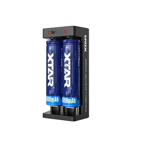 XTAR MC2 kétcsatornás Li-ion akkumulátor töltő 2db akkuhoz