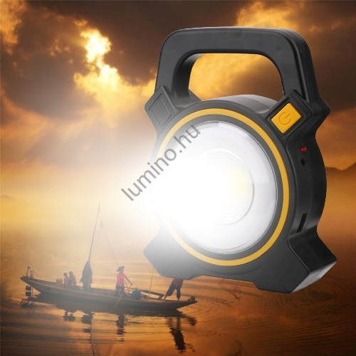 Zelux 10W akkumulátoros napelemes reflektor