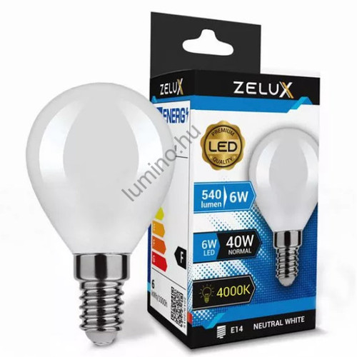 Zelux Led Mini Globe G45 6W E14 4000K Mini Gömb Zelux Led Mini Globe G45 6W E14 4000K Mini Gömb