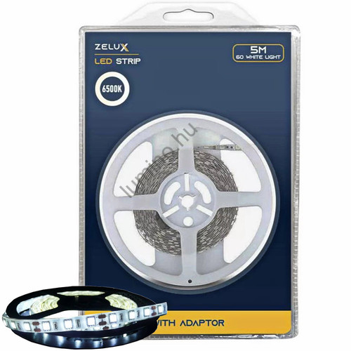 Zelux LED Szalag - 12W/m 6500K IP65, 5050