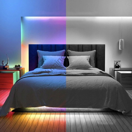 Zelux RGB LED szalag 2 m, állítható színek, 5V, energiatakarékos beltéri világí Zelux RGB LED szalag 2 m, állítható színek, 5V, energiatakarékos beltéri világí
