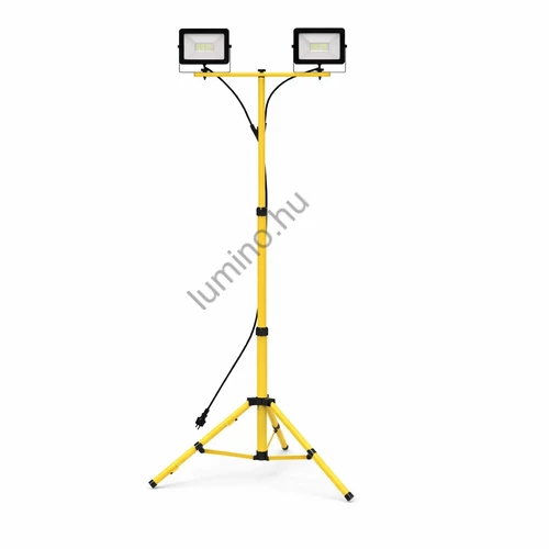 Állványos LED reflektor szett 2x30W, 13200 lm, 4000K, IP65, állítható tripod